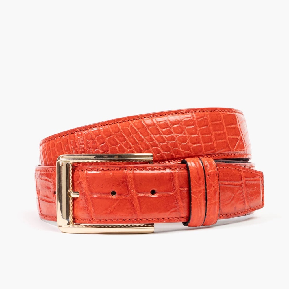 487. NWT MENS SHERRILL & BROTHERS ANTHONY 36 GENUINE CROCODILE BELT